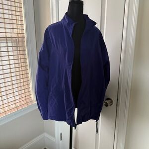 Vintage Cheetah Mervyns Purple Mesh-Lined Windbreaker Size Large